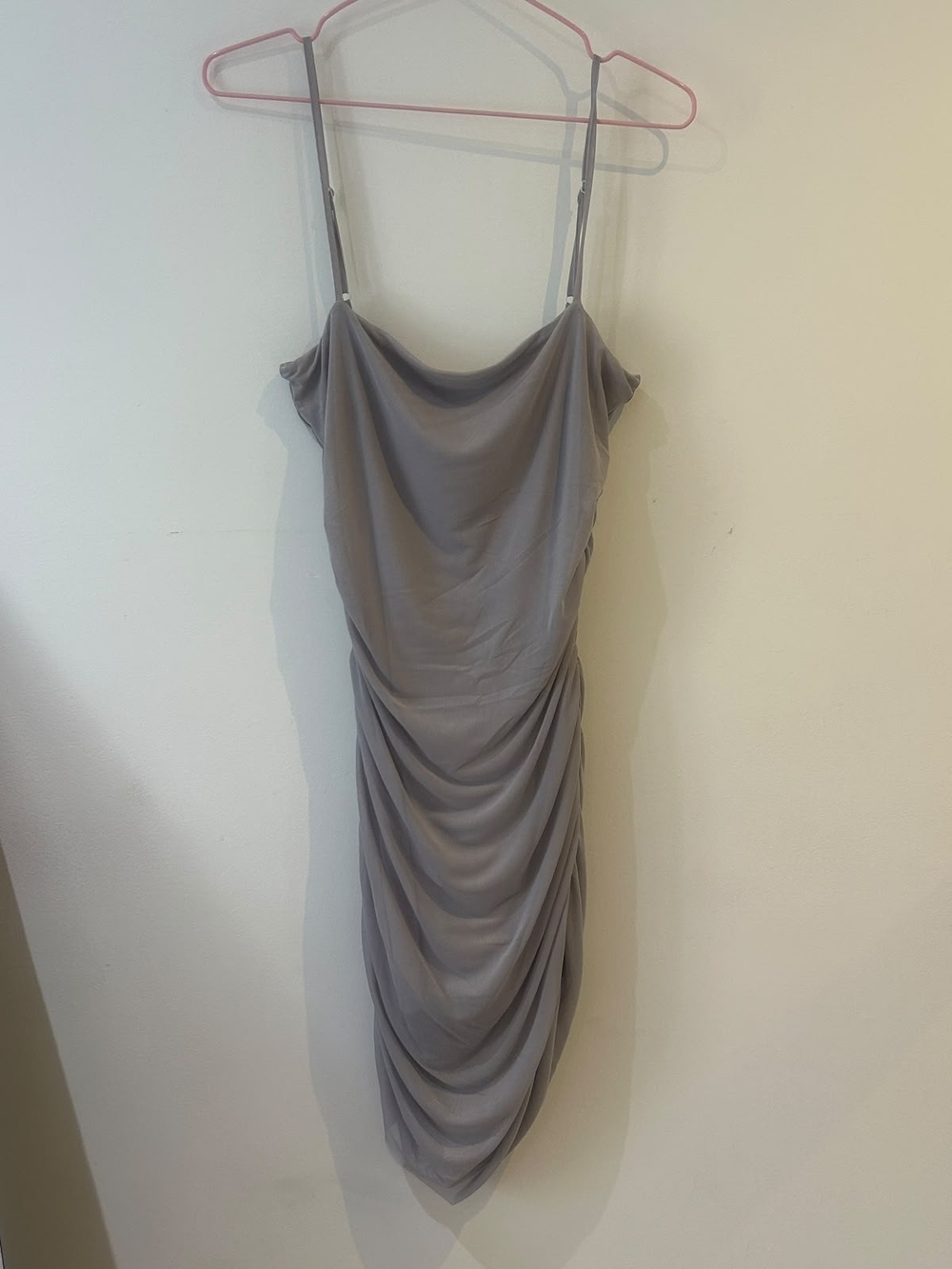 Cowl Neck Ruched Bodycon Midi Dress Indie Sleaze Fairycore Night Out